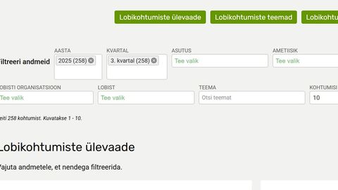 Justiitsministeerium uuendab lobistide registreerimise süsteemi