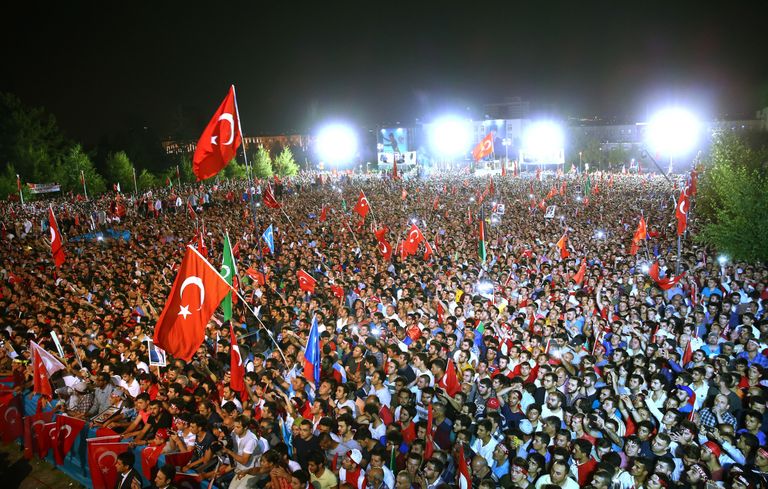Türgi 2016. aasta riigipöördekatse esimese aastapäeva tähistamine