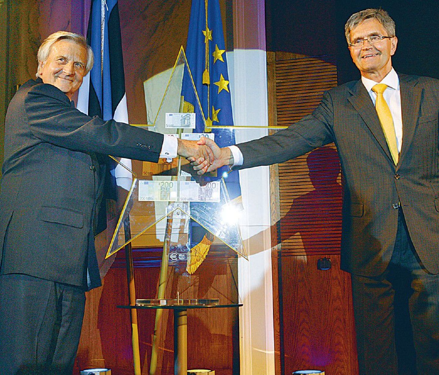 Jean Claude Trichet ja Andres Lipstok.