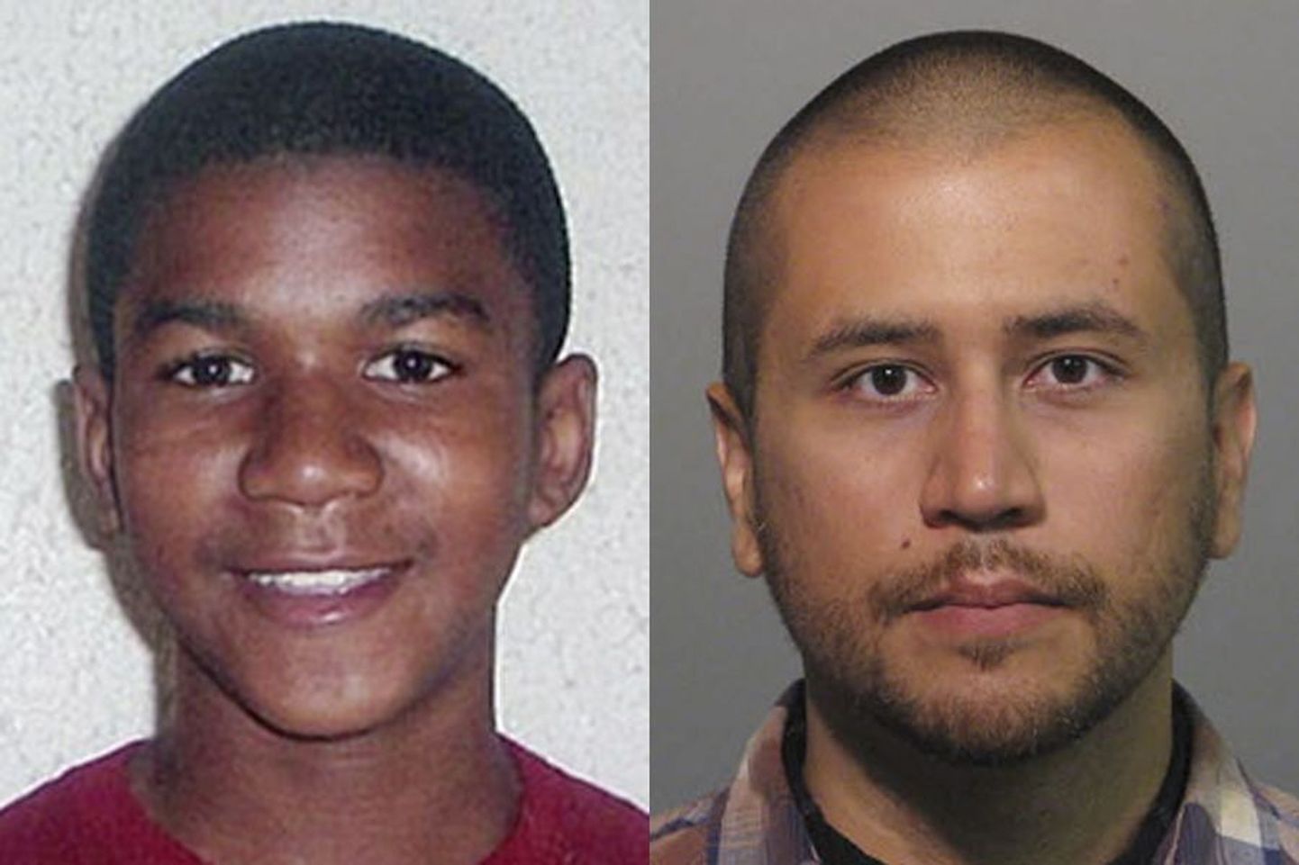 Trayvon Martin (vasakul) ja George Zimmerman