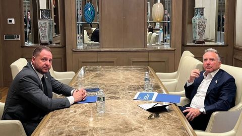 ASV neizdara spiedienu uz Ukrainu teritoriju jautājumā, uzsver Jermaks