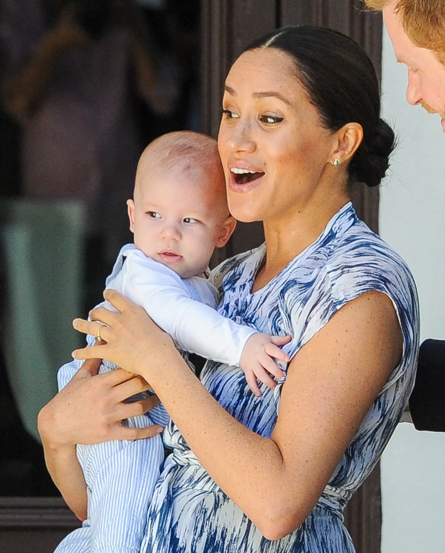 Prints Harry, hertsoginna Meghan ja nende poeg Archie Harrison 25. septembril 2019 Lõuna-Aafrika Vabariigis Kaplinnas