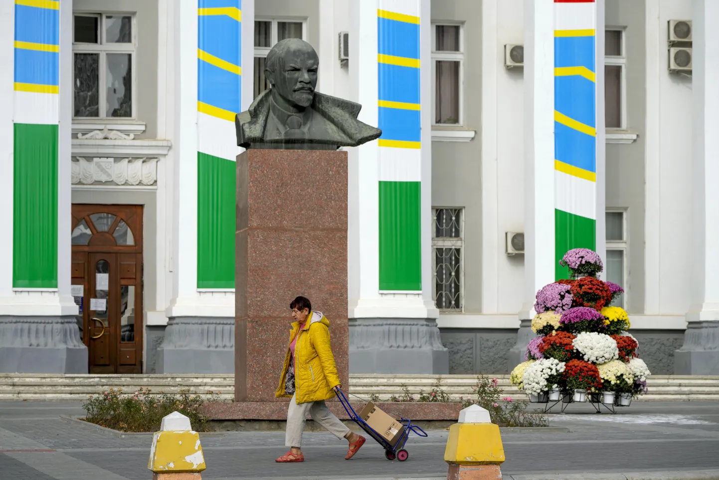 Vladimir Lenini kuju tunnustamata Transnistria Moldaavia Vabariigi pealinnas Tiraspolis.