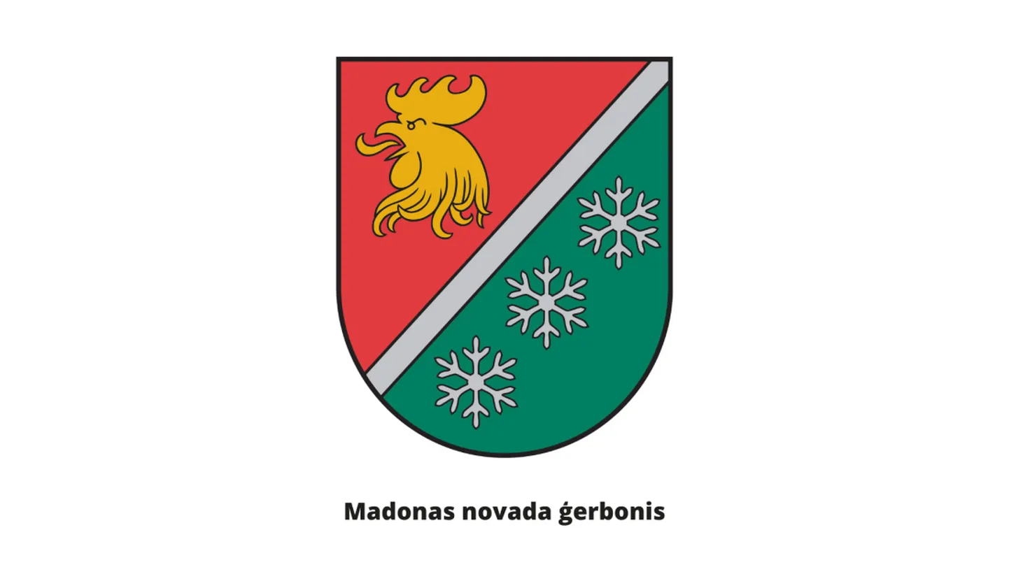 Madonas novada ģerboņa attēla projekts.