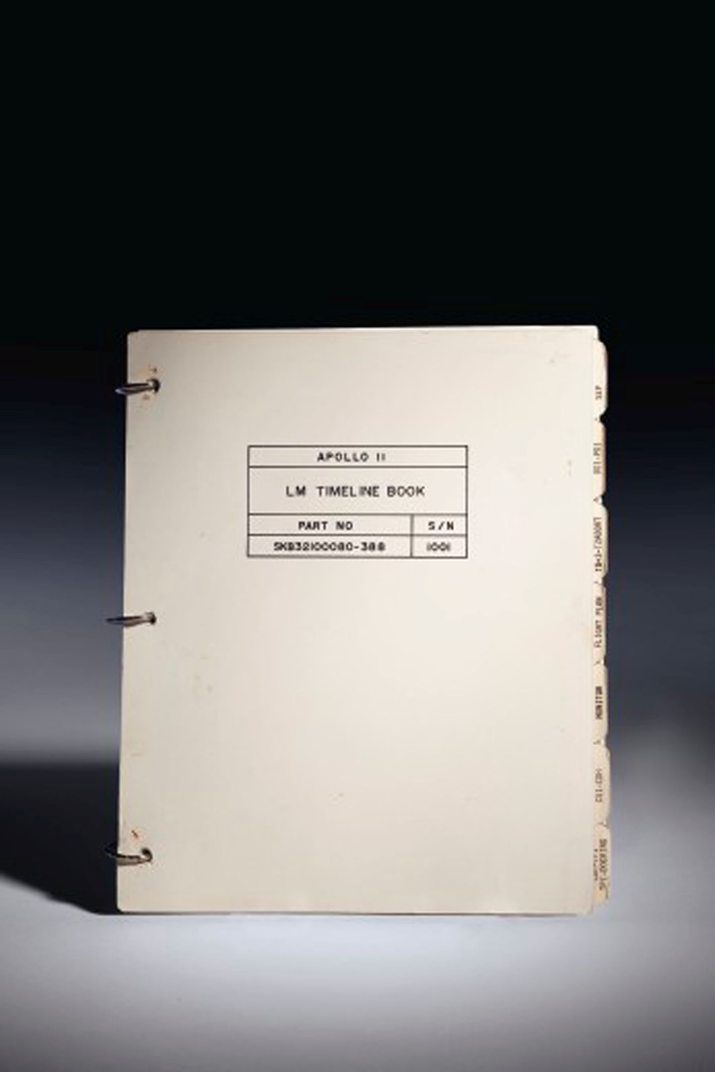 Apollo 11 käsiraamat, mida kasutati kosmoselaeval "Eagle".