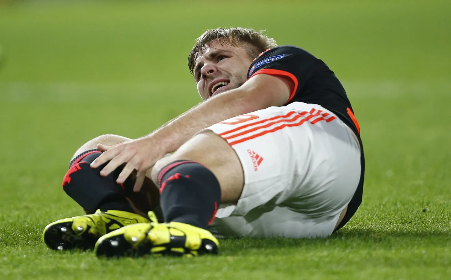 Luke Shaw eelmise aasta septembris enne hirmutava vigastuse avaldumist.