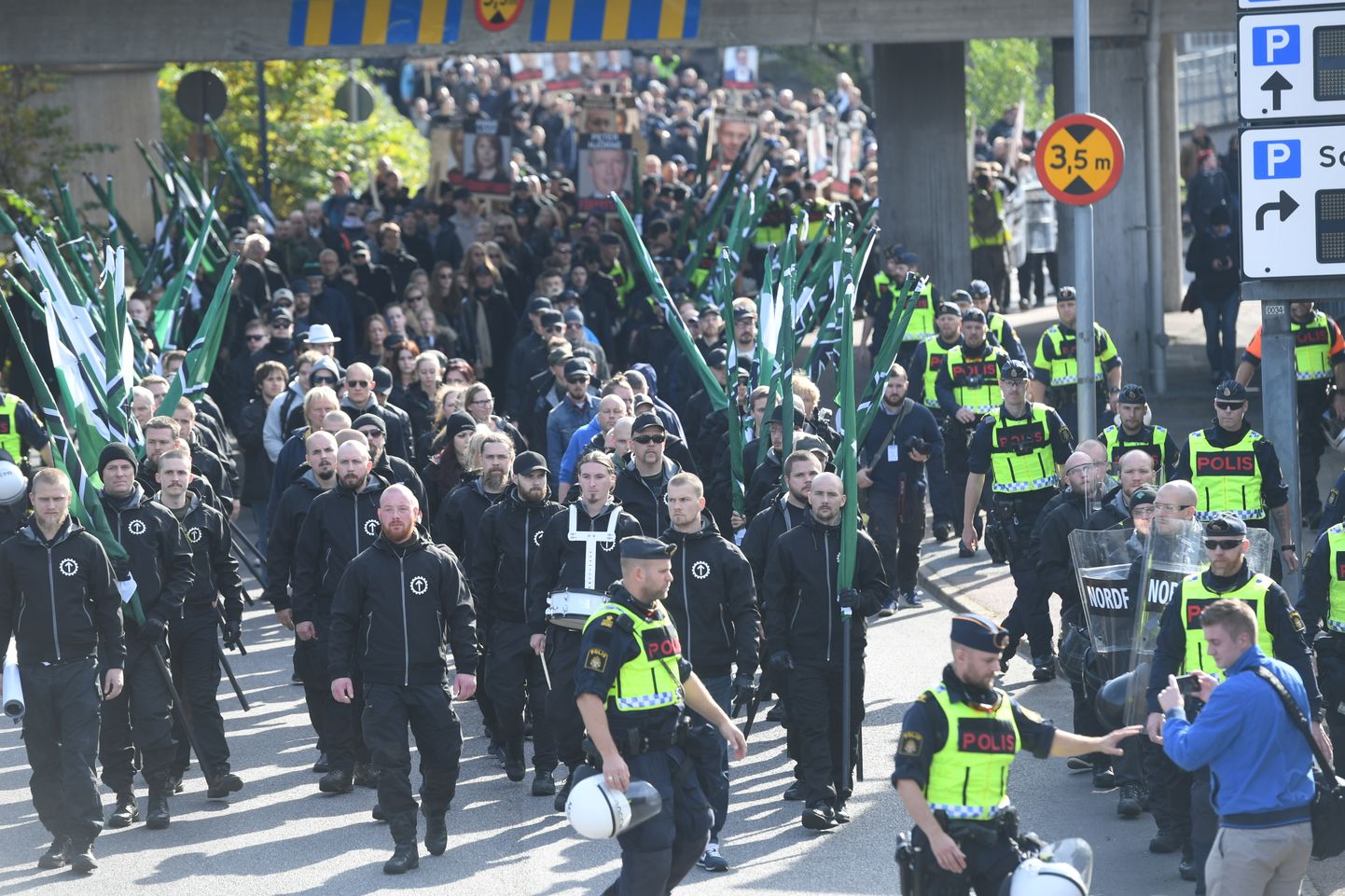 Põhjamaise Vastupanuliikumise meeleavaldus Göteborgis.