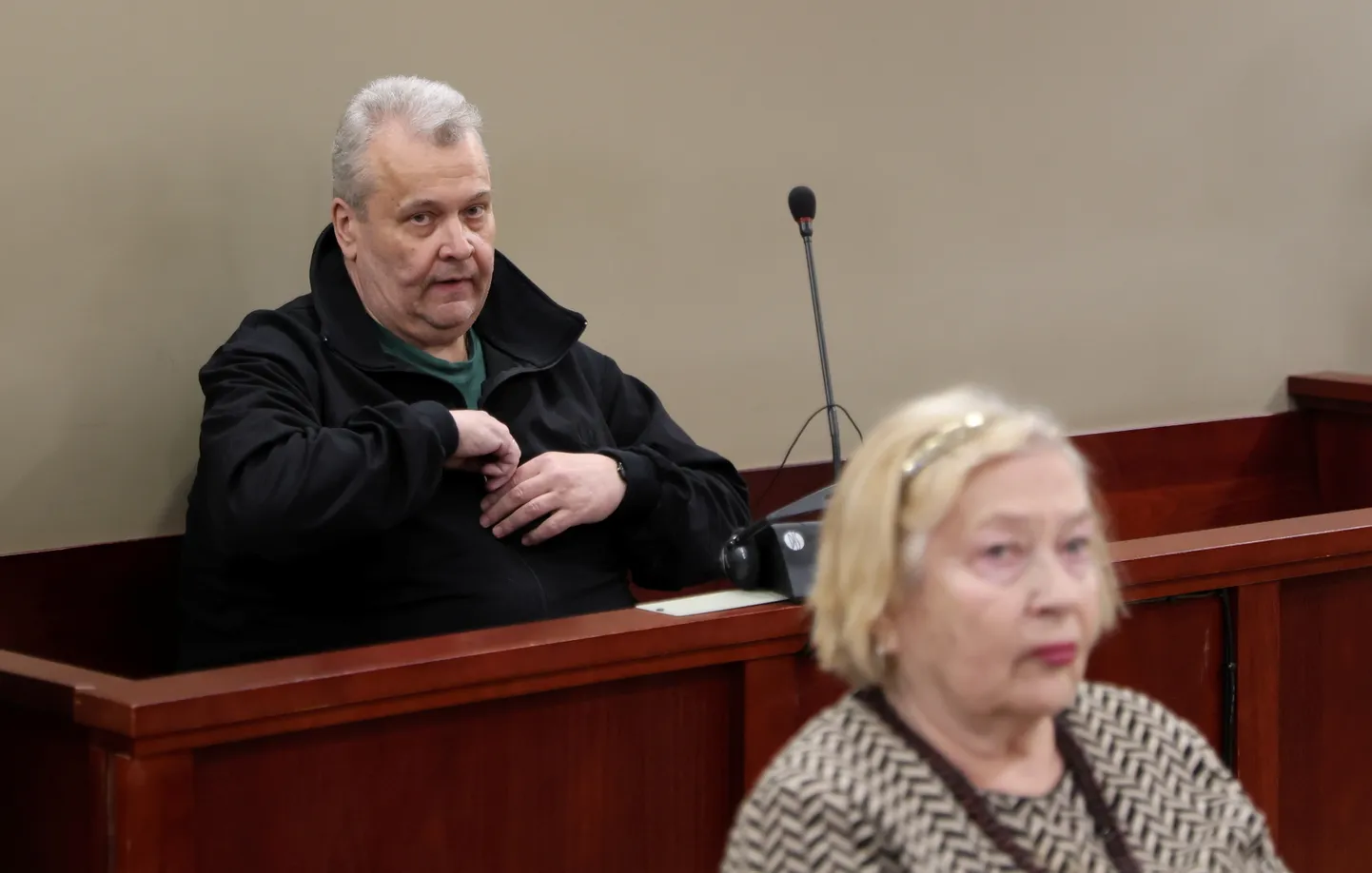 Олег Жернак в зале суда. Согласно решению суда, ему предстоит сидеть за решеткой до 2032 года.