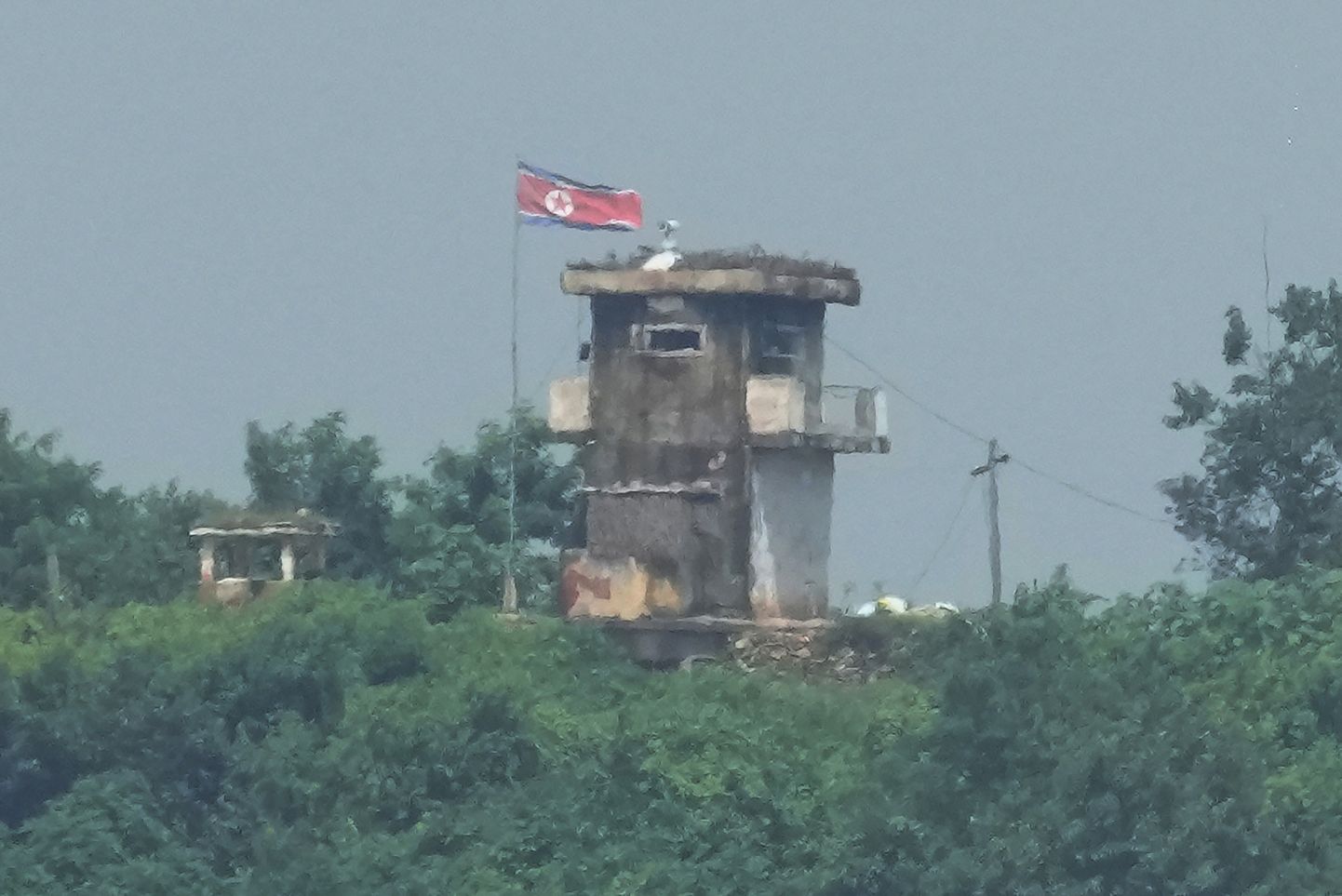Põhja-Korea piirivalvepost.