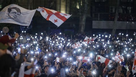 Thbilisis avaldasid tuhanded meelt välismõju seaduseelnõu vastu