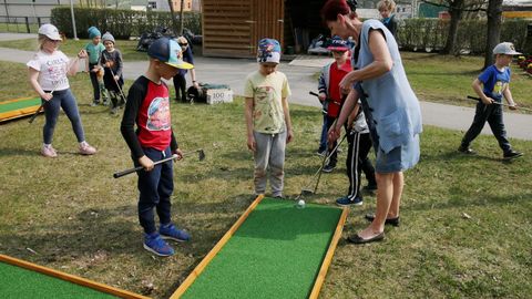 Lasteaias sirguvad tulevased golfiässad