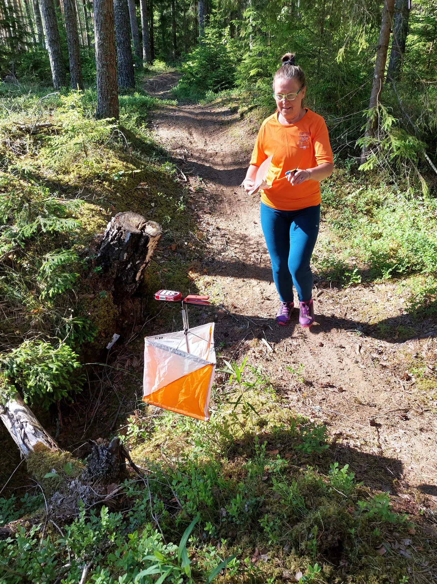 Orienteerumispäevaku rajal.