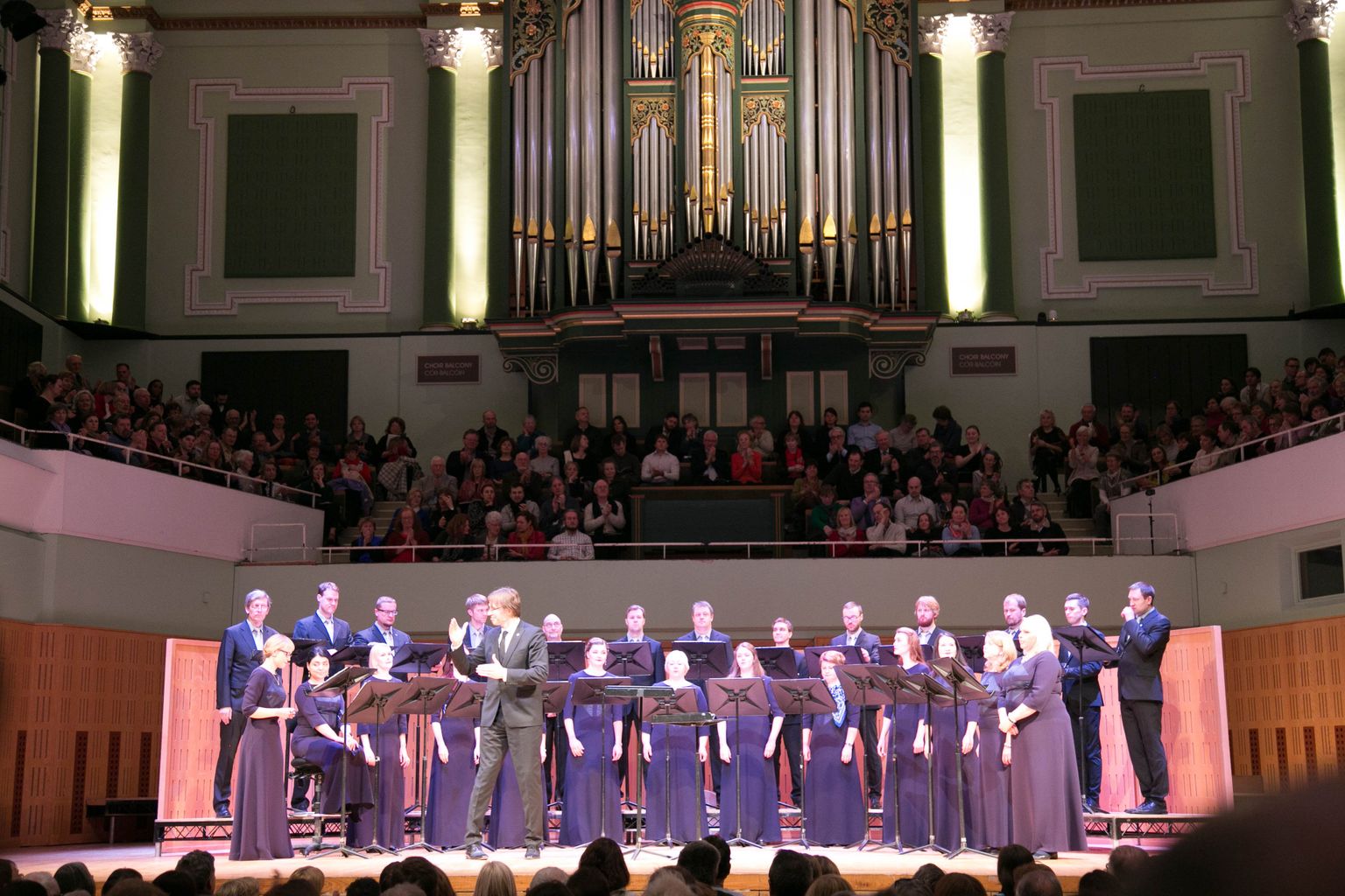 Eesti Filharmoonia Kammerkoori konstert Dublini Rahvuslikus Kontserdimajas.