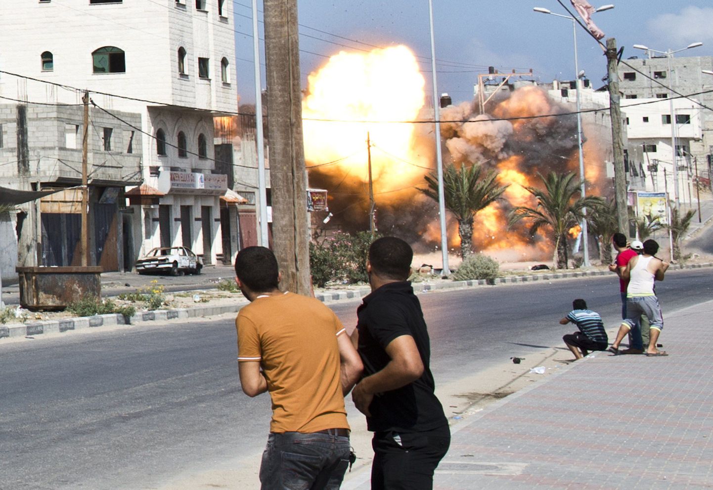 Iisraeli õhulöök Gaza linnale eelmise aasta augustis