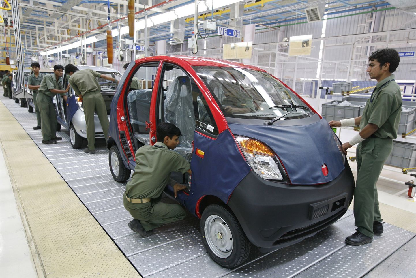 Tata Motors ražotne, kurā tiek montēts modelis Nano
