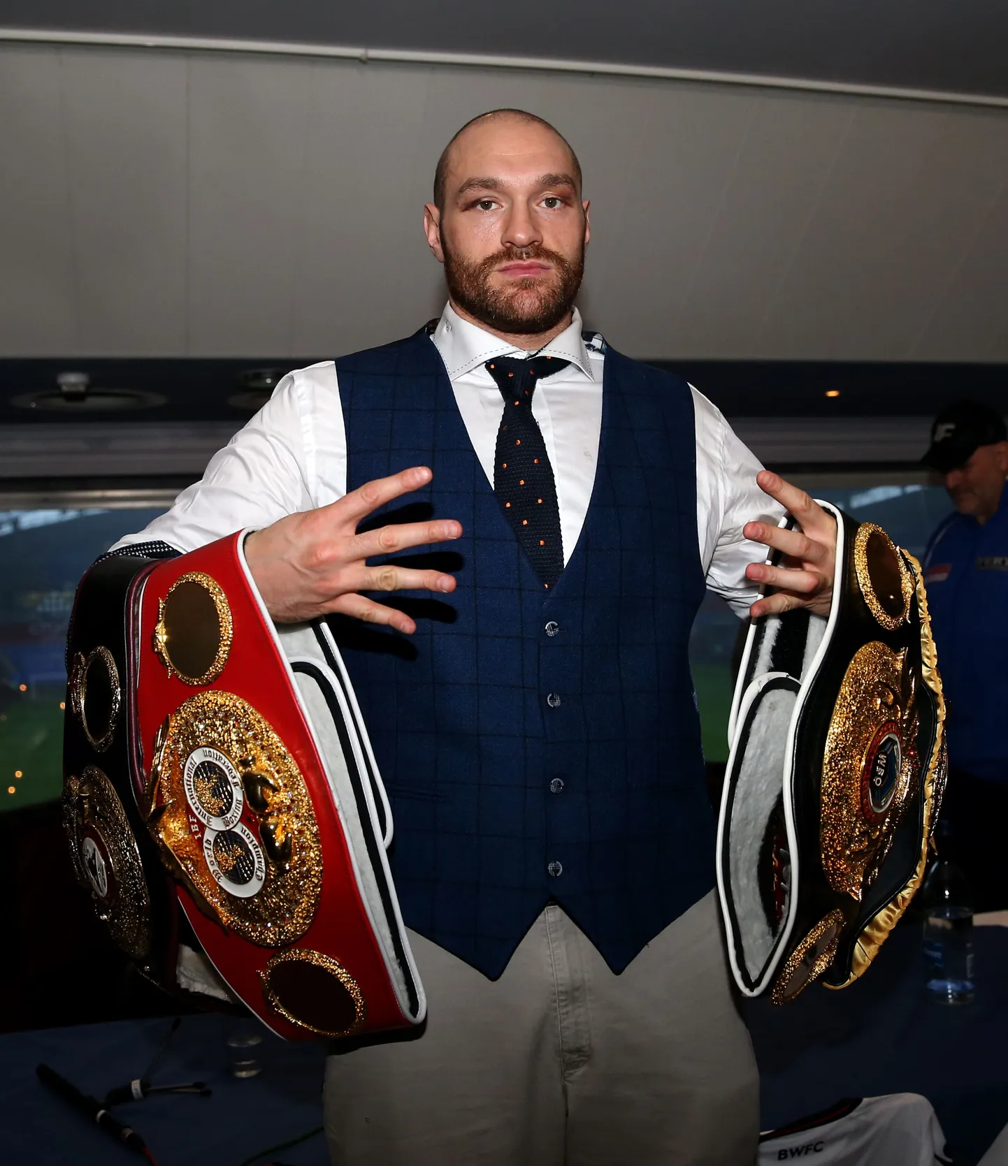 Tyson Fury valduses on praegu WBA, WBO ja IBO meistrivööd.