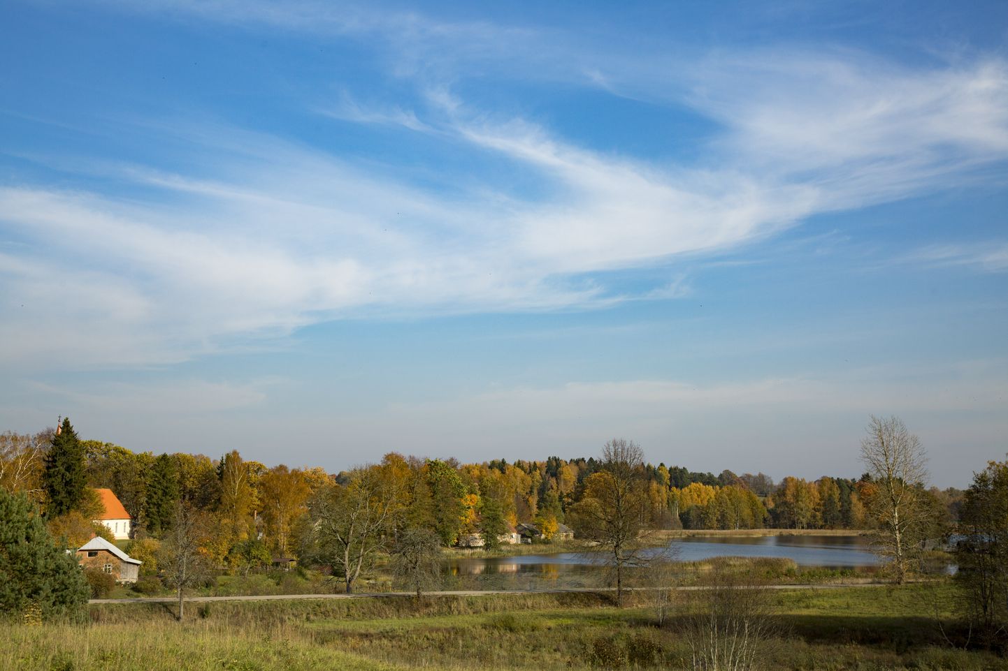 Осенний пейзаж в Драбешской волости