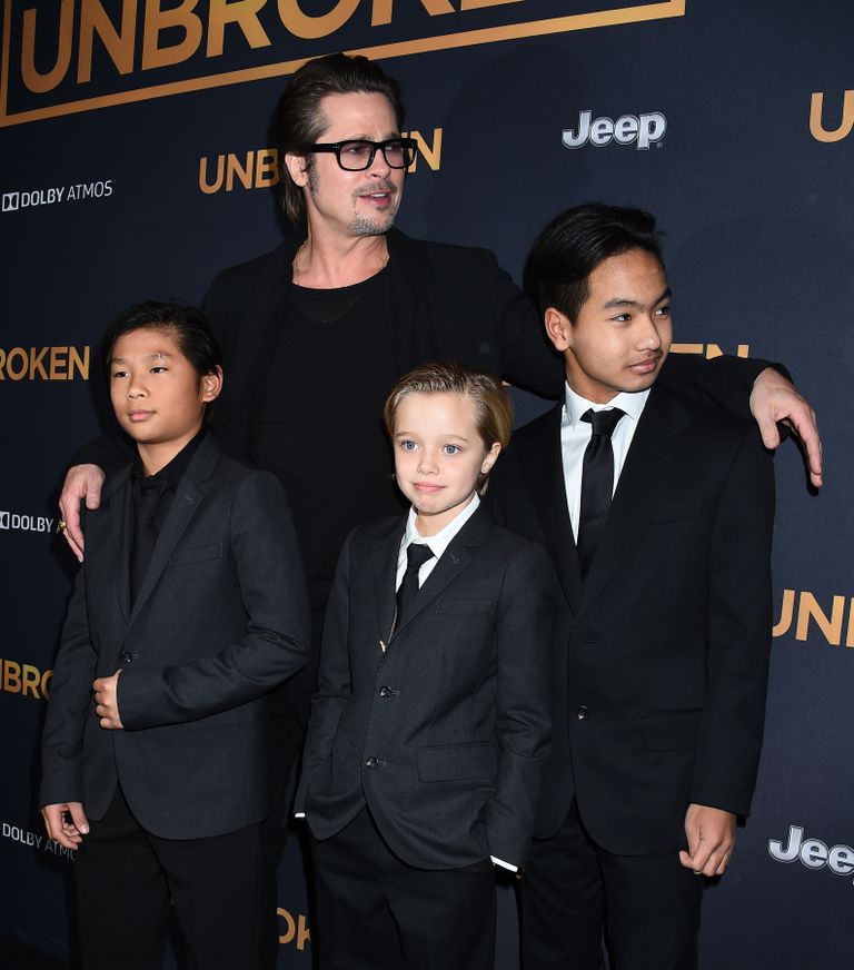 Brad Pitt ja ta kuuest lapsest kolm: Pax Jolie-Pitt, Shiloh Jolie-Pitt ja Maddox Jolie- Pitt
