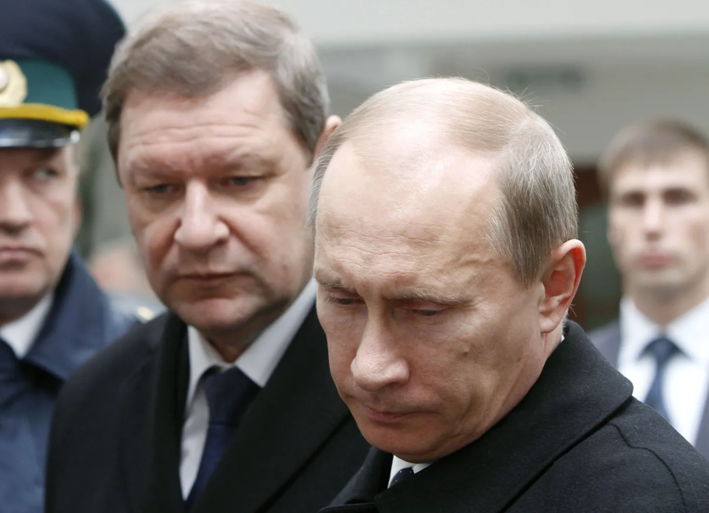 Премьер-министр Белоруссии Сергей Сидорский (слева) и премьер РФ Владимир Путин.