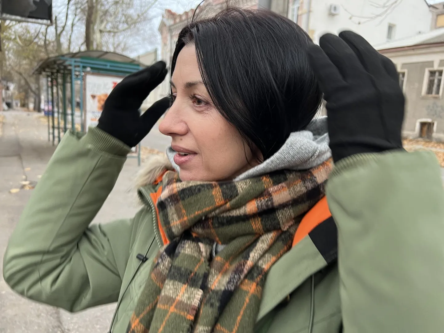 Svitlana – vapper naine Hersonist.