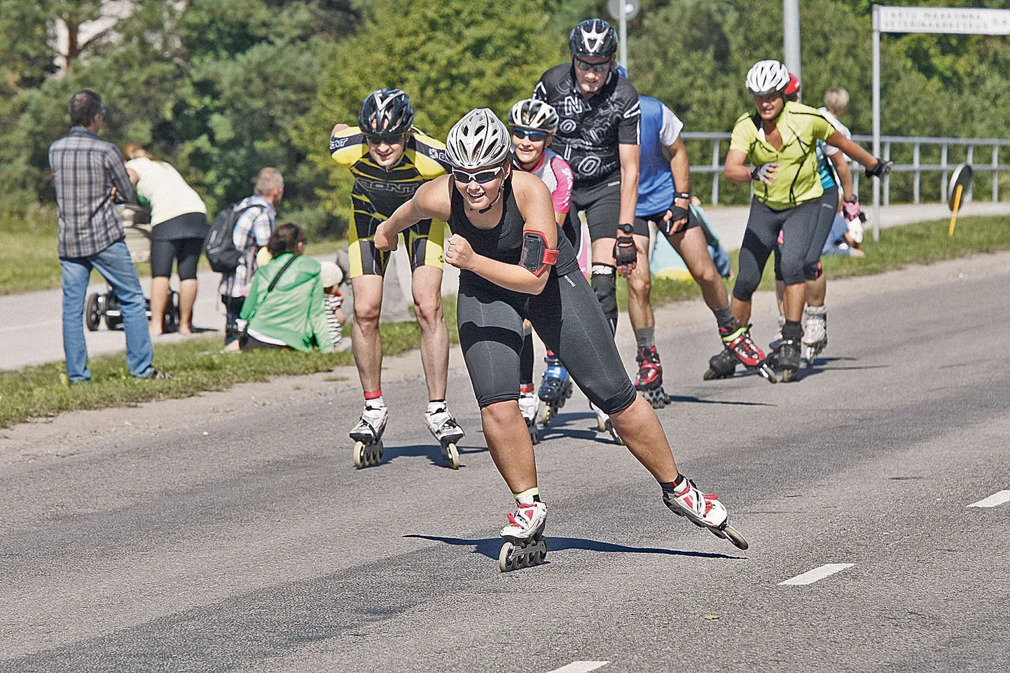 Rõõmsameelne tartlane Liis Uusaed tuli rulluisumaratonile esimest korda ning sai naiste arvestuses 51. koha.