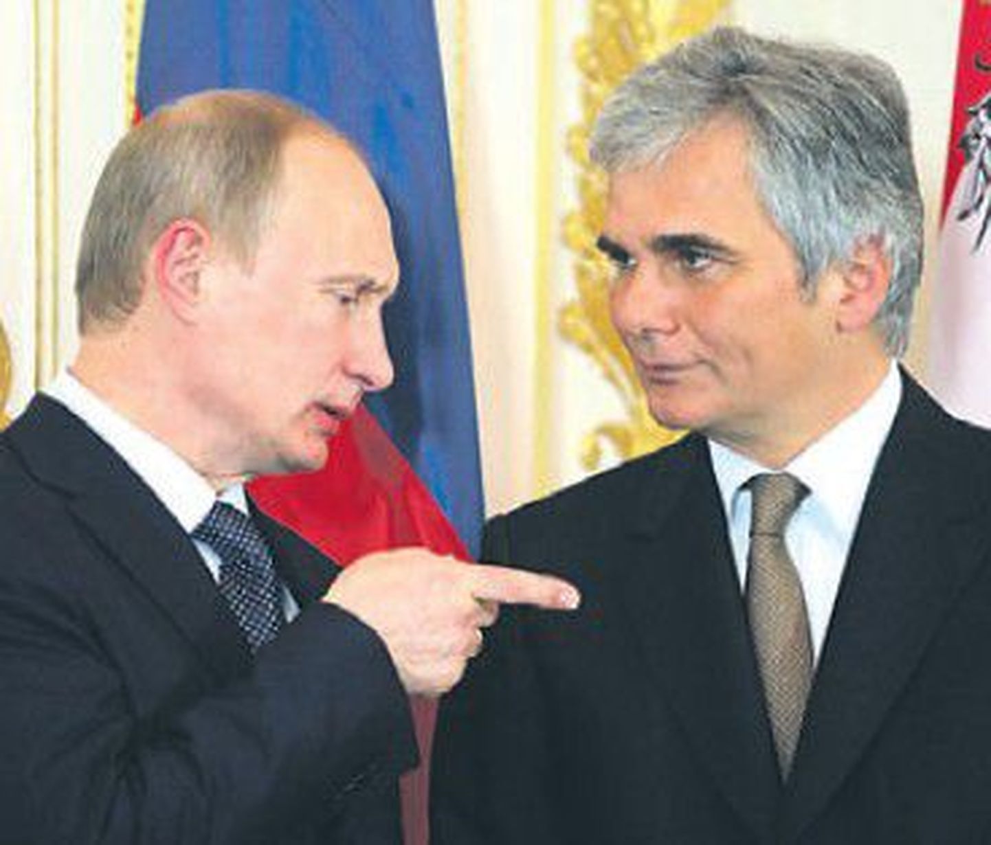 Владимир Путин (слева) и Вернер Файман.