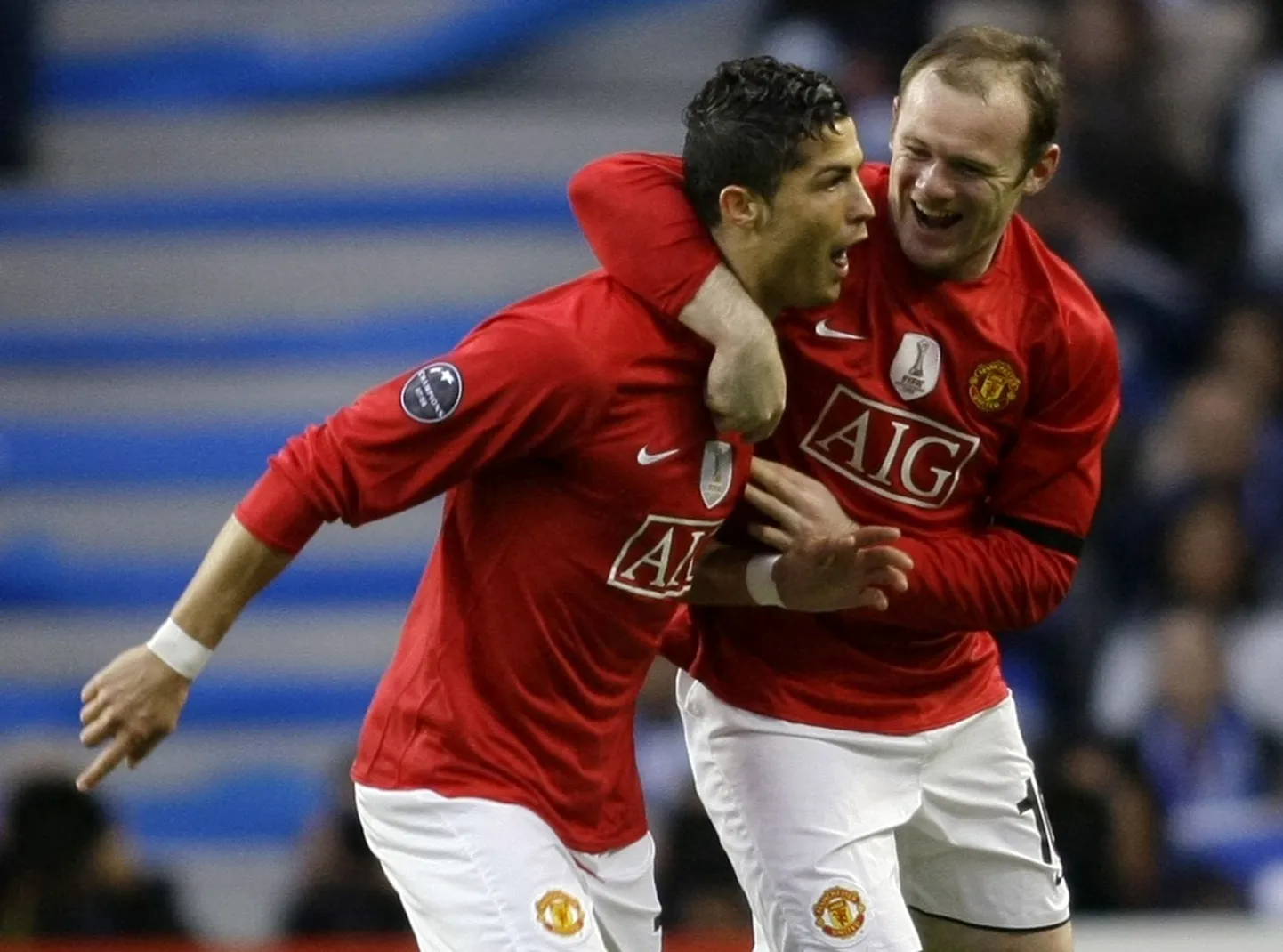 Cristiano Ronaldo (vasakul) ja Wayne Rooney.
