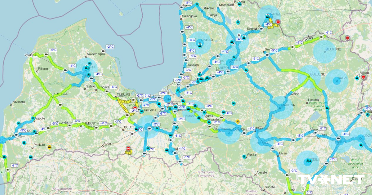 ŅEM VĒRĀ Ledus un sniegs Latvijā apgrūtina braukšanu pa valsts ...