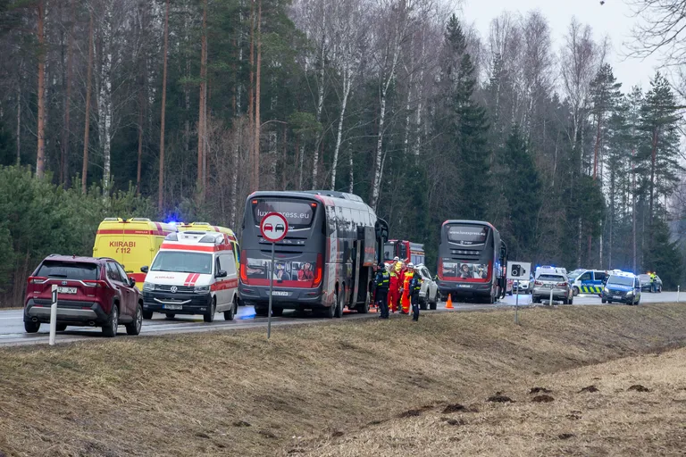Liiklusõnnetuse koht.
