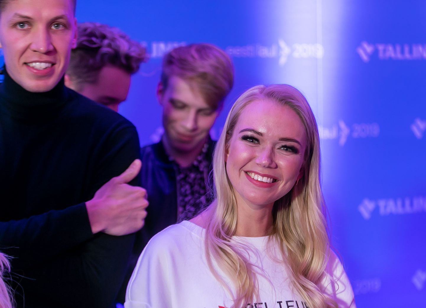 Kadiah Eesti Laul 2019 poolfinaali nautimas.
