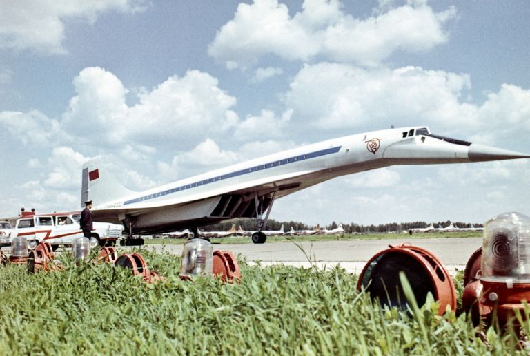 Ülehelikiirusega reisilennuk Tu-144.