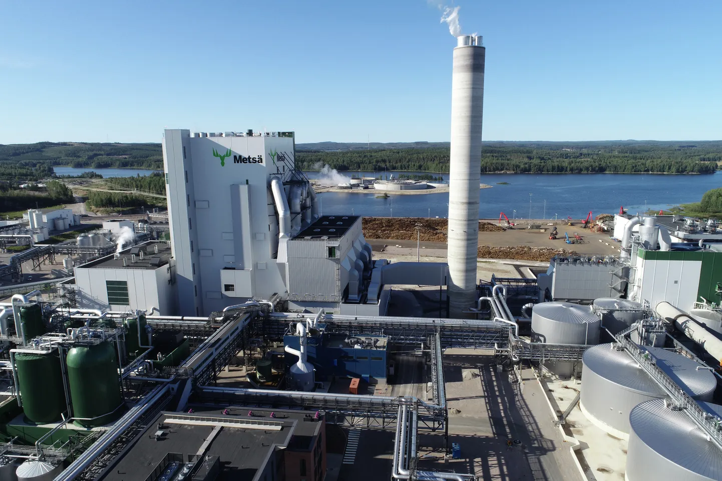 Valmeti Metsä Äänekoski  biotehas Soomes.