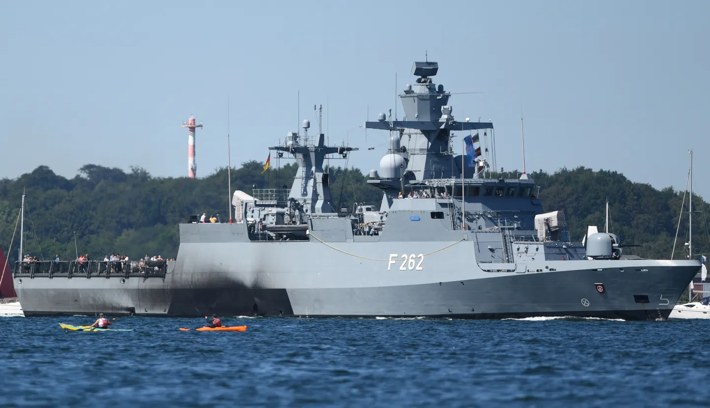 Saksa mereväe fregatt Kiel 29. juunil.
