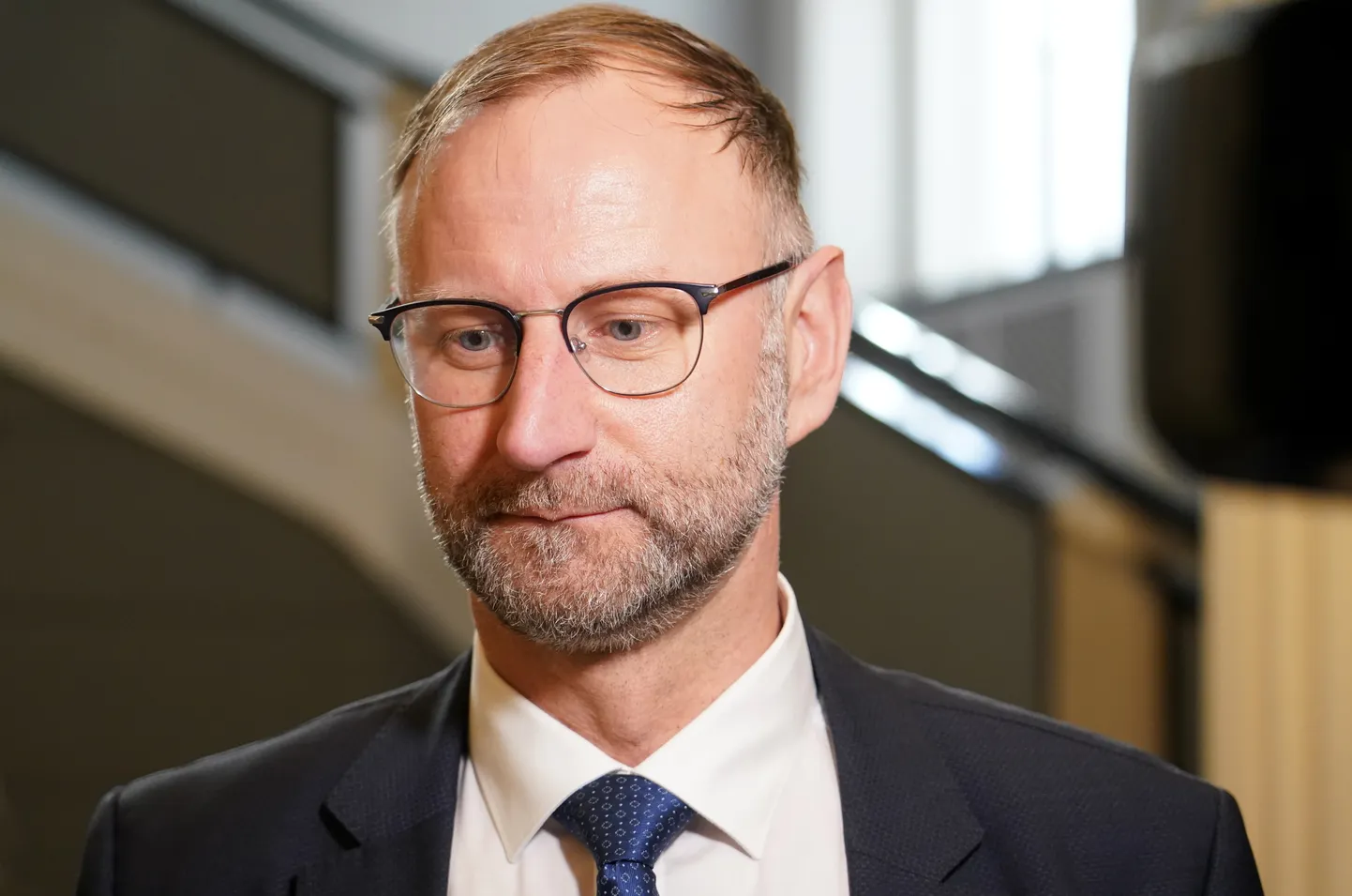Satiksmes ministrs Atis Švinka pirms Ministru kabineta sēdes.