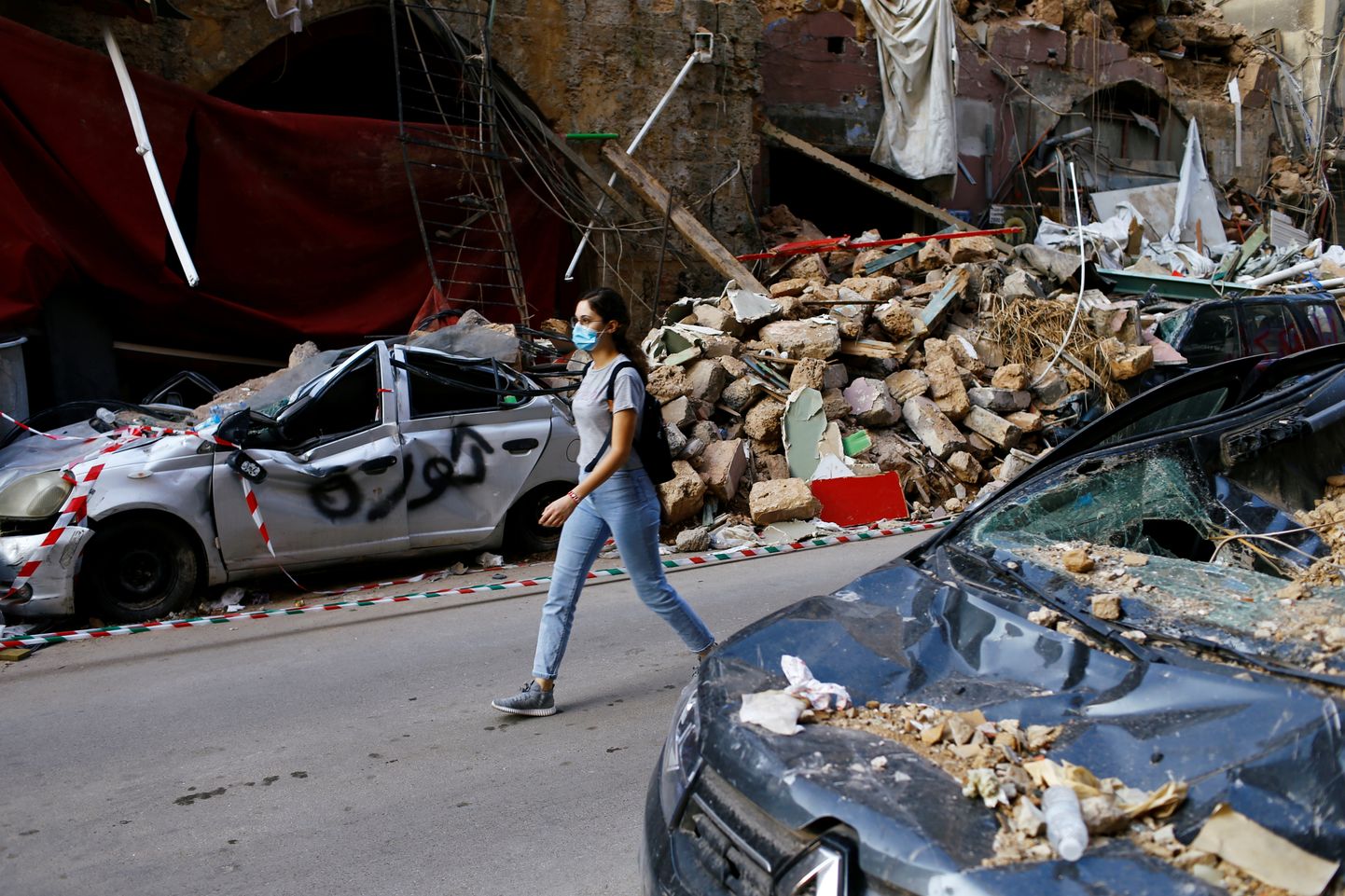 Beirut plahvatuse järel.