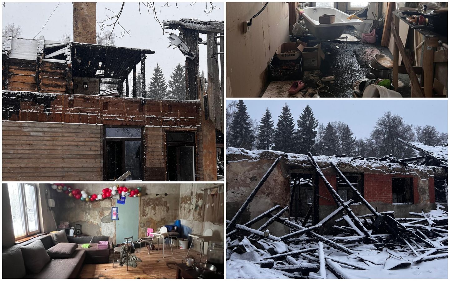 пятницу, 12 января, в Елгавском крае в поселке Яунпетерниеки произошел пожар - сгорел частный дом.