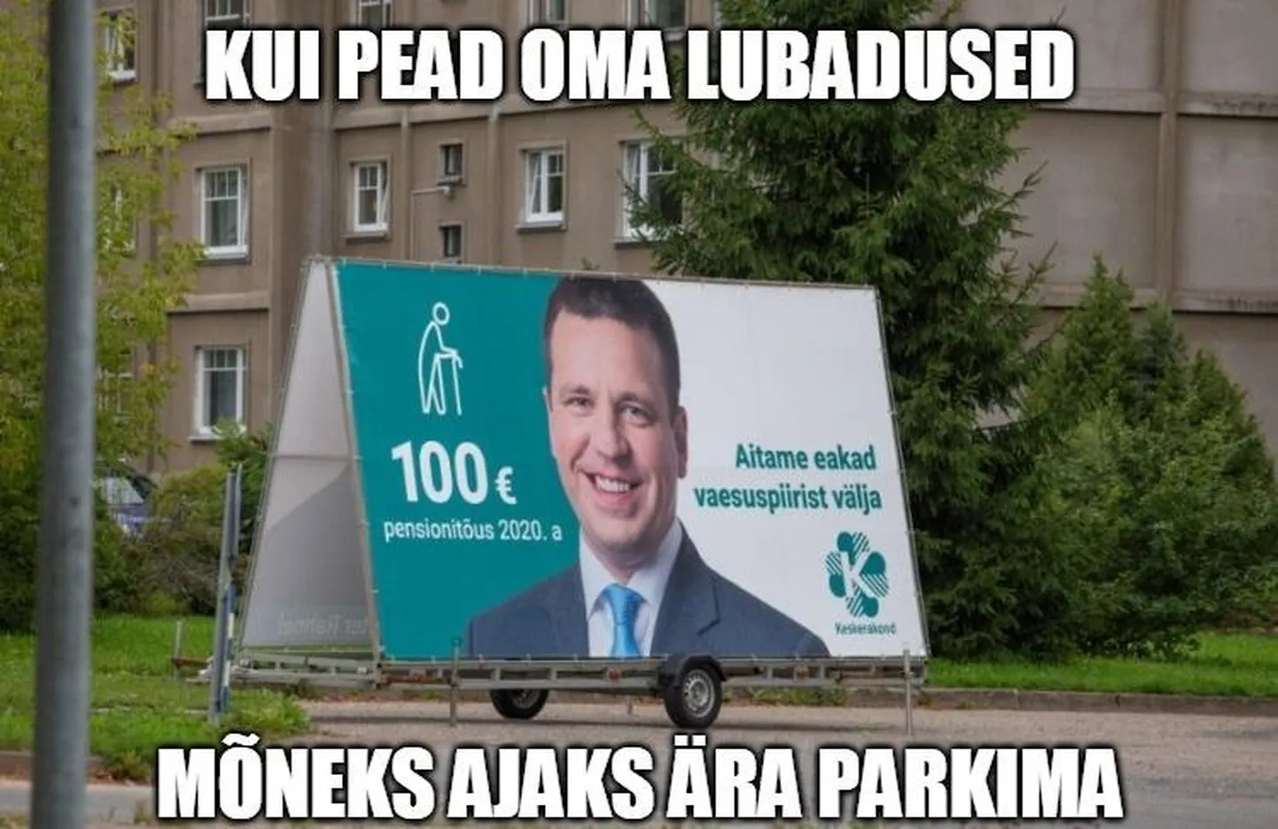 Главное обещание Центристской партии: "Повысим пенсии на 100 евро".