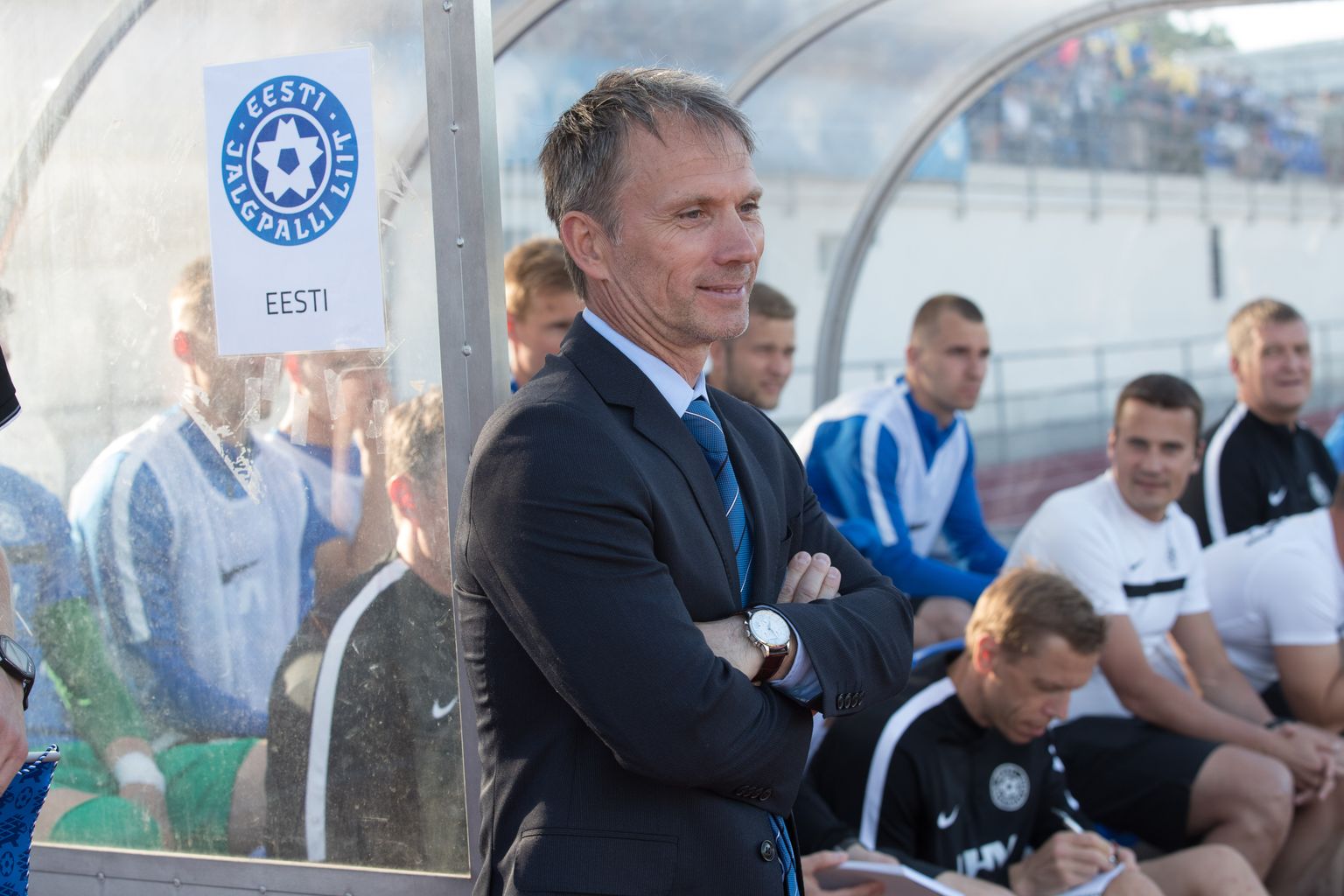 Eesti jalgpallikoondise peatreener Martin Reim.