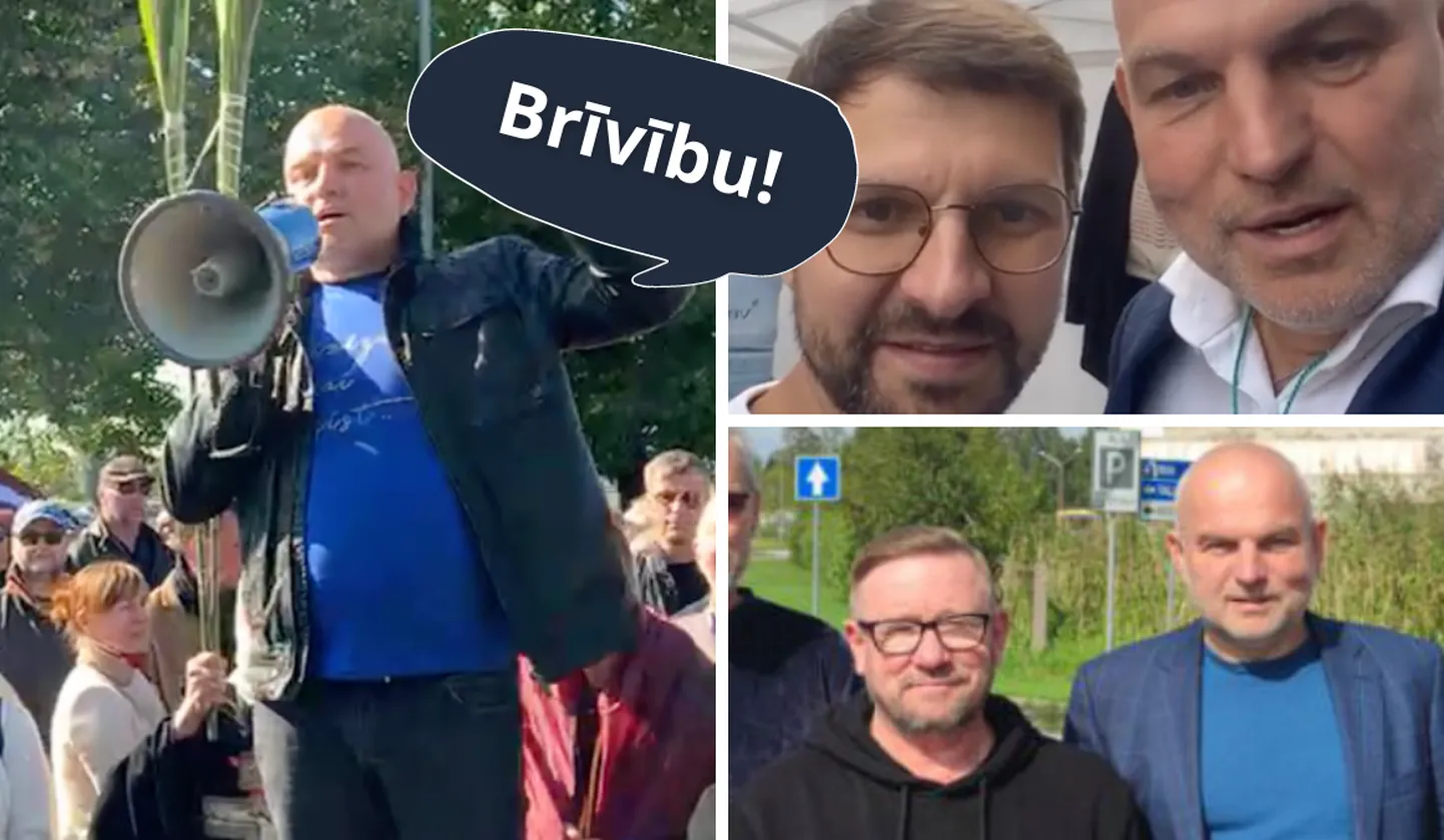 Uzņēmējs Aivars Smans plašākai sabiedrībai mazāk zināms, bet aktīvi kopā ar A.Ļedjajevu iestājas pret “LGTB propagandu” un veido kontaktus ar ultra konservatīviem aktīvistiem Lietuvā un Igaunijā. Avots: ekrānšāviņš no Delfi video, A.Smana un A.Ļedjajeva FB profil