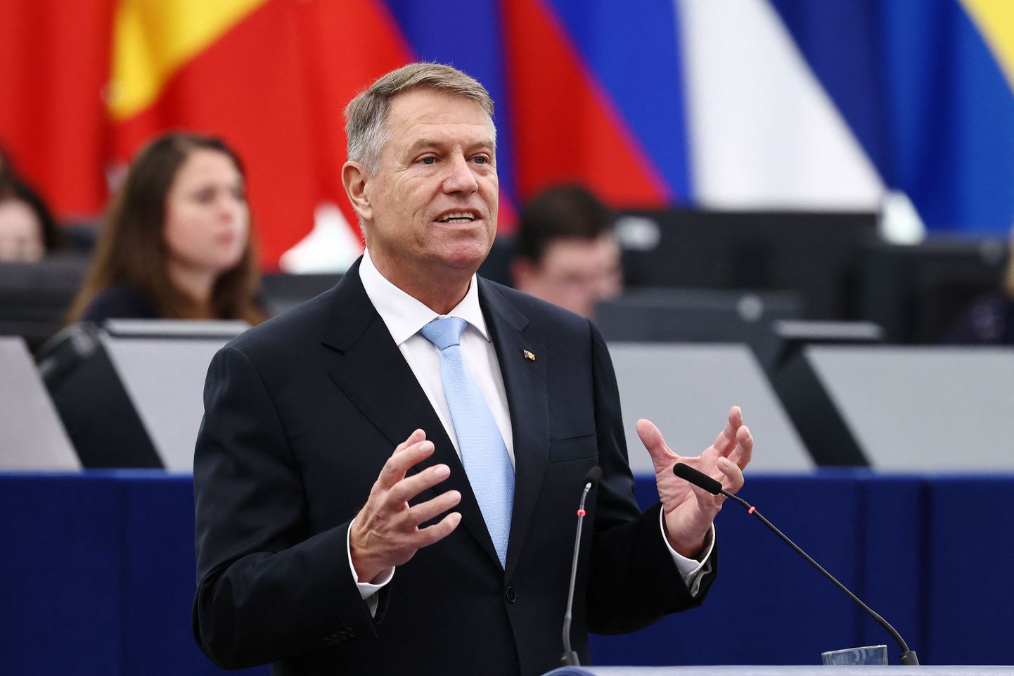 Rumānijas prezidents Klauss Johanniss.