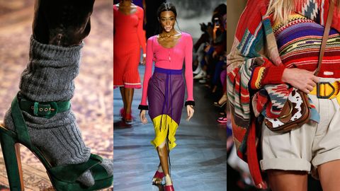 Шерстяные носки на каблуках, или Какие безумства предлагает Неделя моды в Нью-Йорке