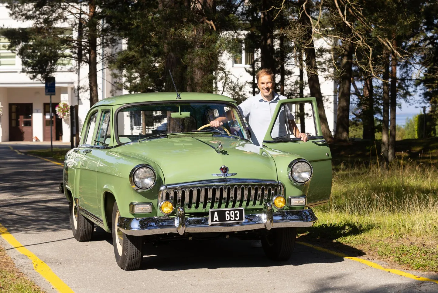 Kuigi ettevõtja Anti Puusepp restaureeris vanaisale kuulunud sõiduki aastate jooksul ning roheline Volga särab päikese käes kui smaragd, ei ole tegemist pelgalt vaatamiseks mõeldud autoga.