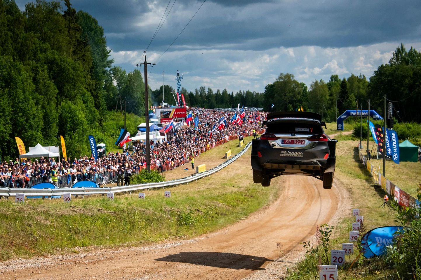 Rally Estonia 2019. Georg Gross Alaküla hüppel.
