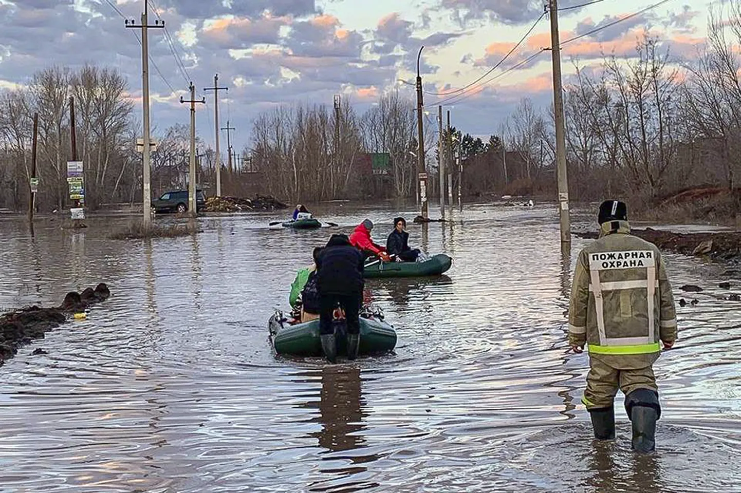 Эвакуация в Орске.