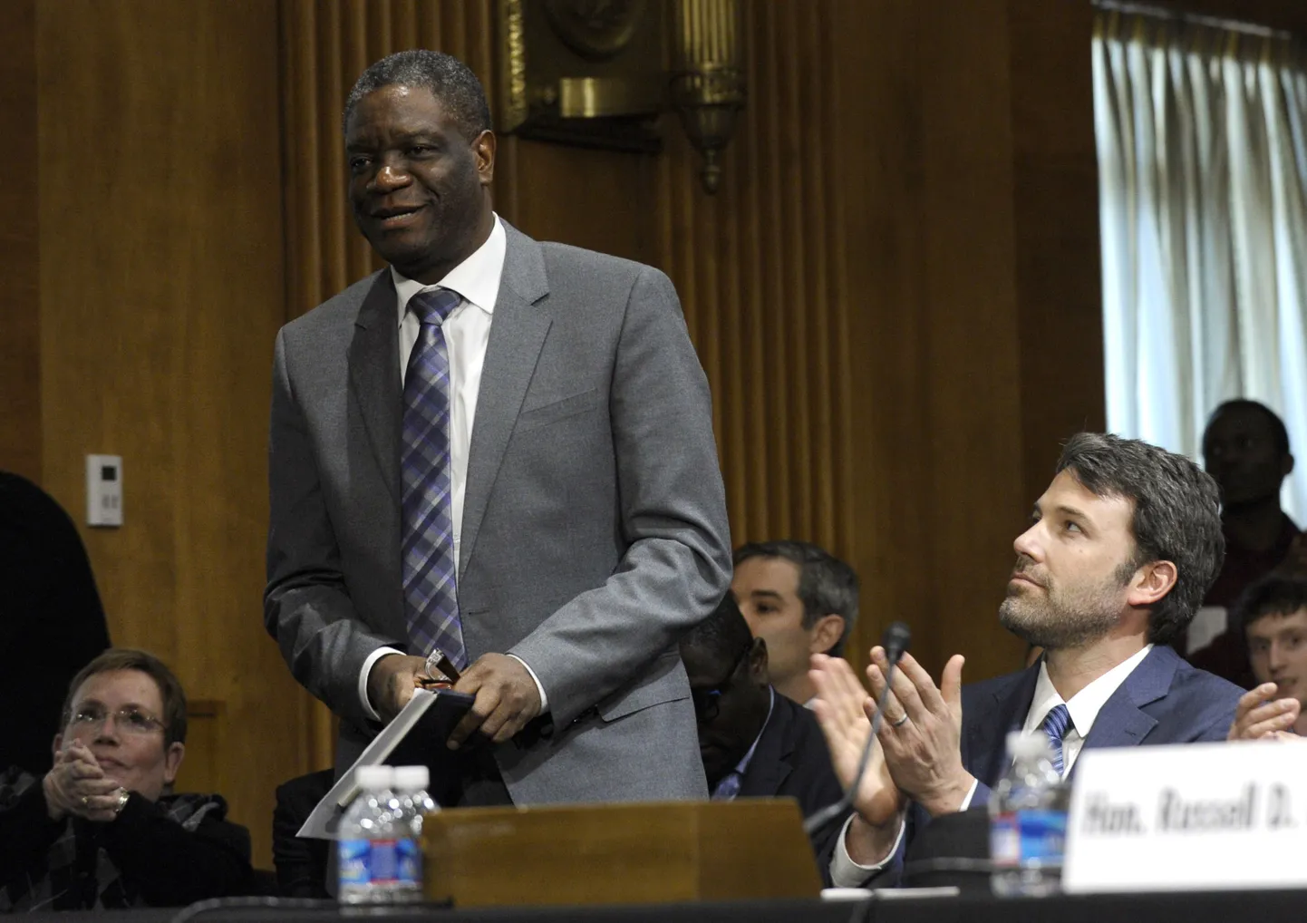 Denis Mukwege täna Strasbourgis Euroopa Parlamendi hoones.