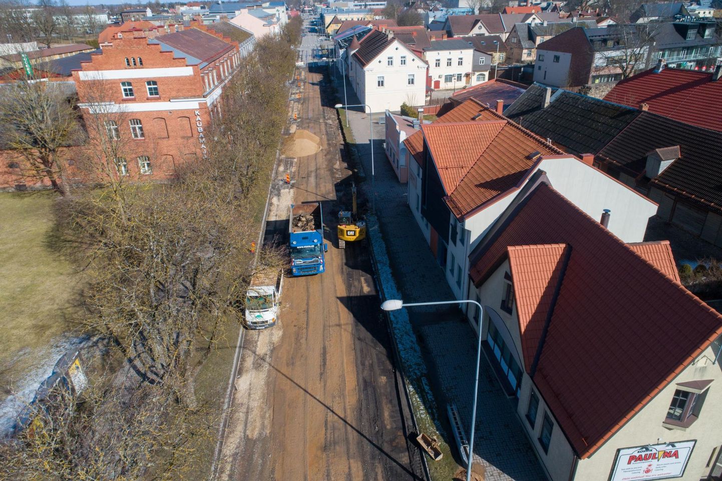 Ehitustööd Viljandi kesklinnas on alanud.