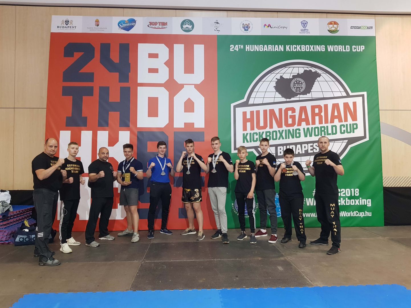 Эстонские спортсмены на Кубке мира по кикбоксингу в Венгрии