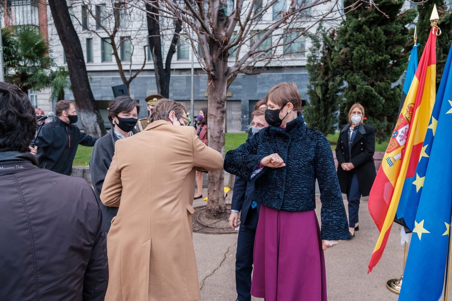 President Kersti Kaljulaid Madriidis, fotonäituse «Väljavaade — 100 aastat tänavafotograafiat Eestis» avamisel.