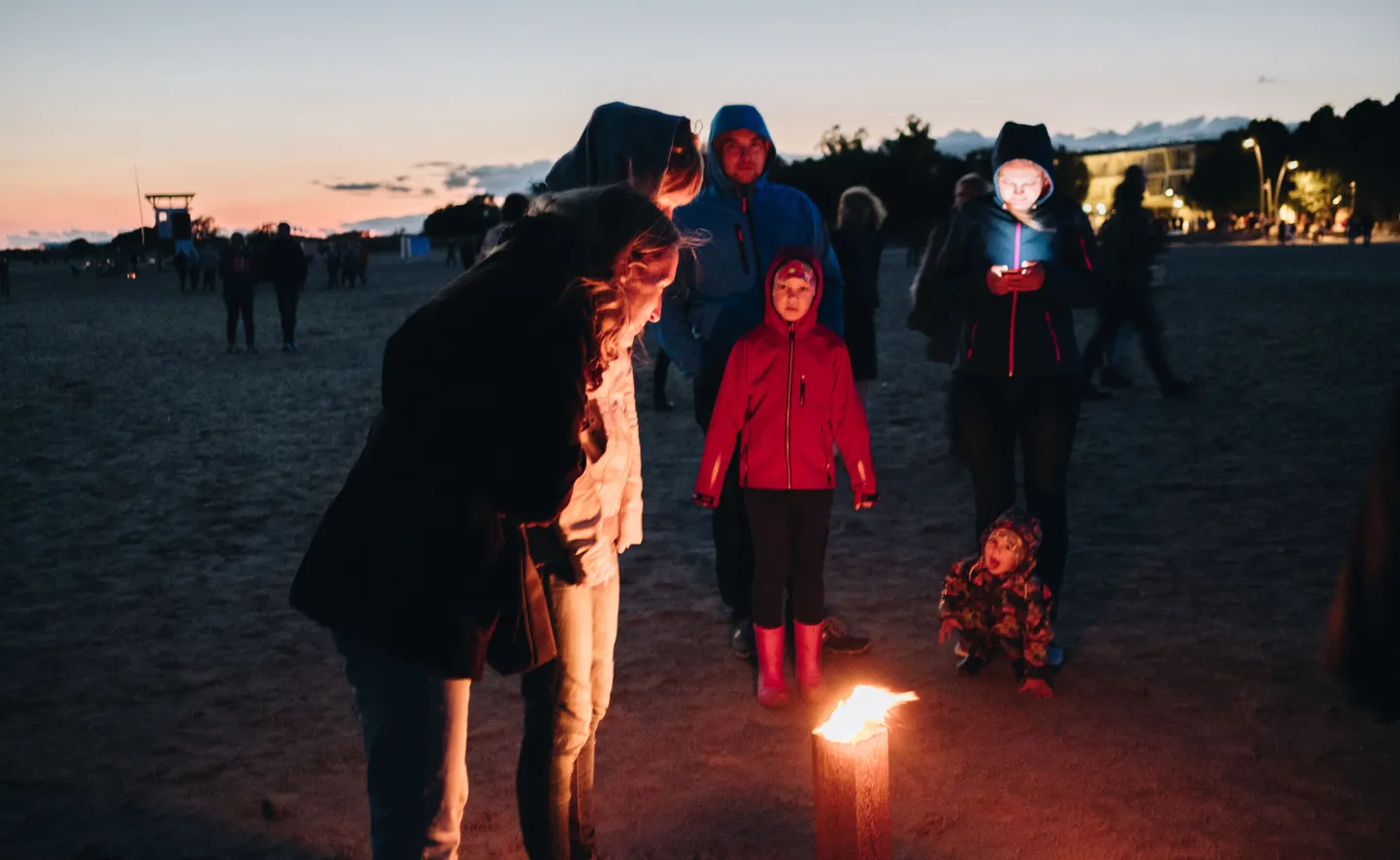 Muinastulede öö Pärnu Keskrannas.