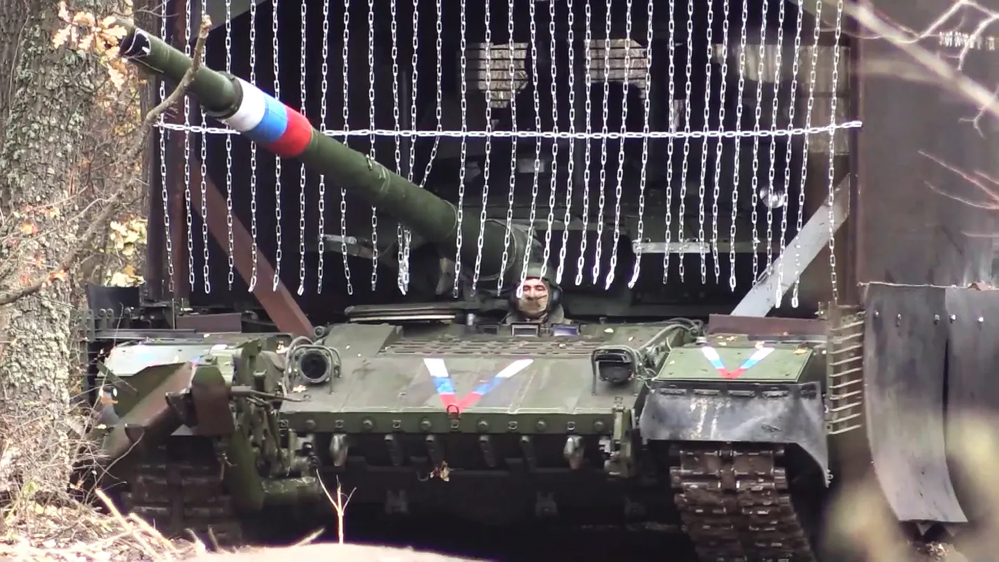 Vene tank T-80 Donetskis 26.11.2024.